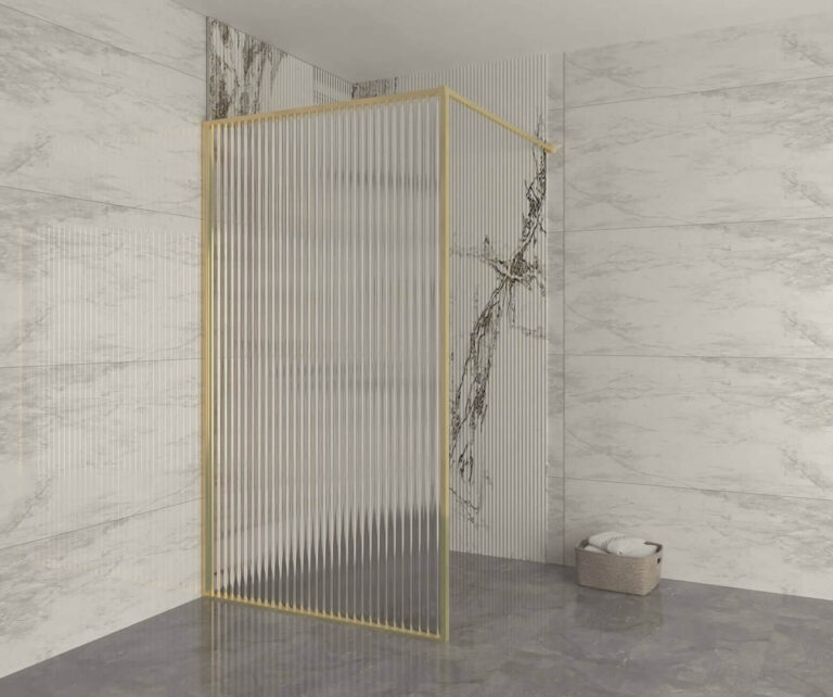 Conric Fluted Glass Shower Door