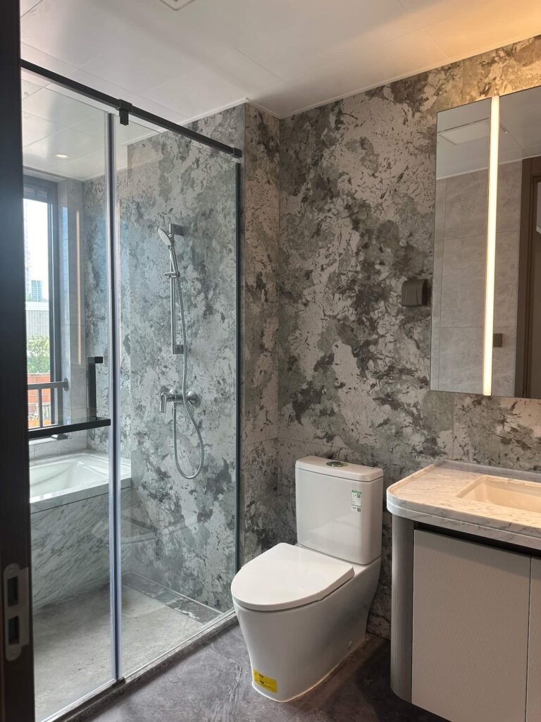 Pivot shower door