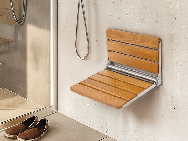 wall mounted shower seat